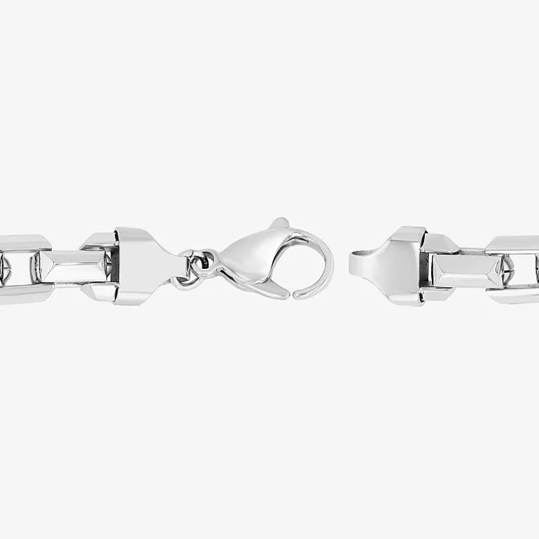 Mens Stainless Steel 9 Inch Link Bracelet