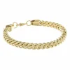 Mens Stainless Steel 10 Inch Solid Wheat Chain Bracelet