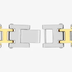 Mens Stainless Steel Solid 8 1/2 Inch Link Bracelet