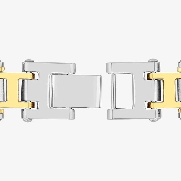 Mens Stainless Steel Solid 8 1/2 Inch Link Bracelet