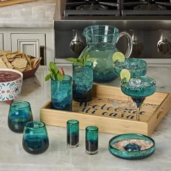 Mesa Mia Chapala Blue Ombre 4-pc. Wine Glass