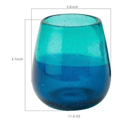 Mesa Mia Chapala Blue Ombre 4-pc. Wine Glass