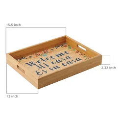 Mesa Mia Chapala 'Welcome' Wood Serving Tray