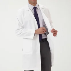 Meta Labwear 1963 38" 6-Pocket Mens Big and Tall Long Sleeve Lab Coat
