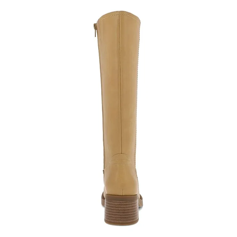 Mia Girl Womens Mia Girl Stacked Heel Dress Boots