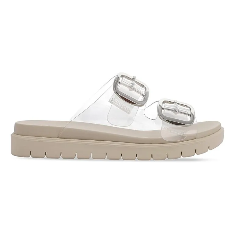 Mia Girl Womens Natesi Adjustable Strap Jelly Flat Sandals