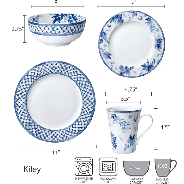 Mikasa Kiley 16-pc. Bone China Dinnerware Set
