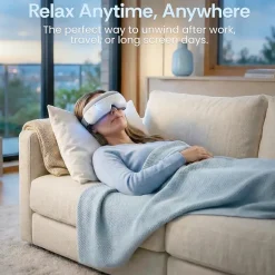 Miko Gaze Eye Massager with Heat, Air Pressure, 4 Massage Modes & Bluetooth Music