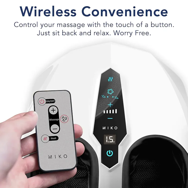 Miko Shiatsu Foot Massager Machine with Kneading and Switchable Heat