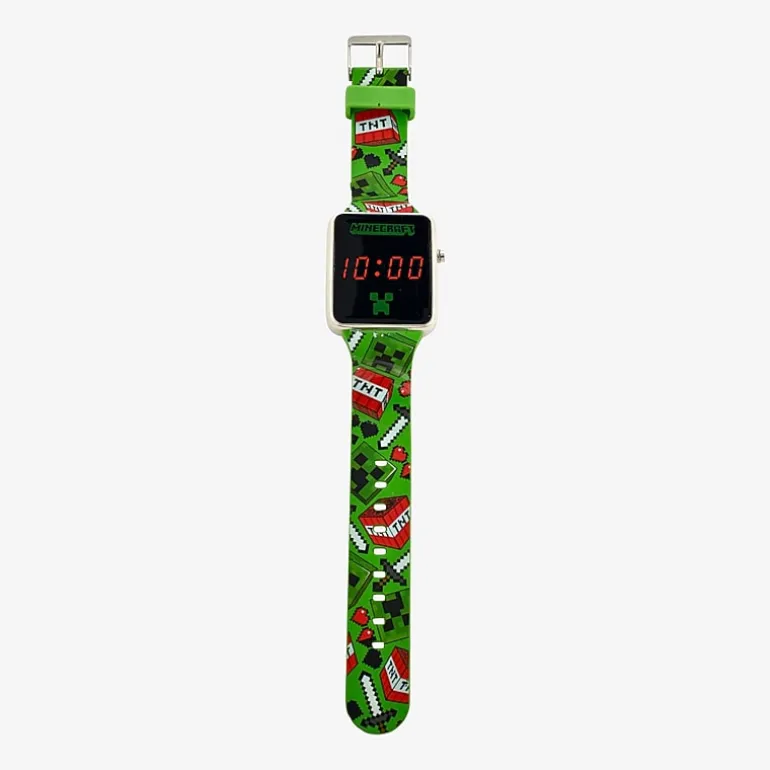 Minecraft Boys Digital Multicolor Strap Watch Min4095jc