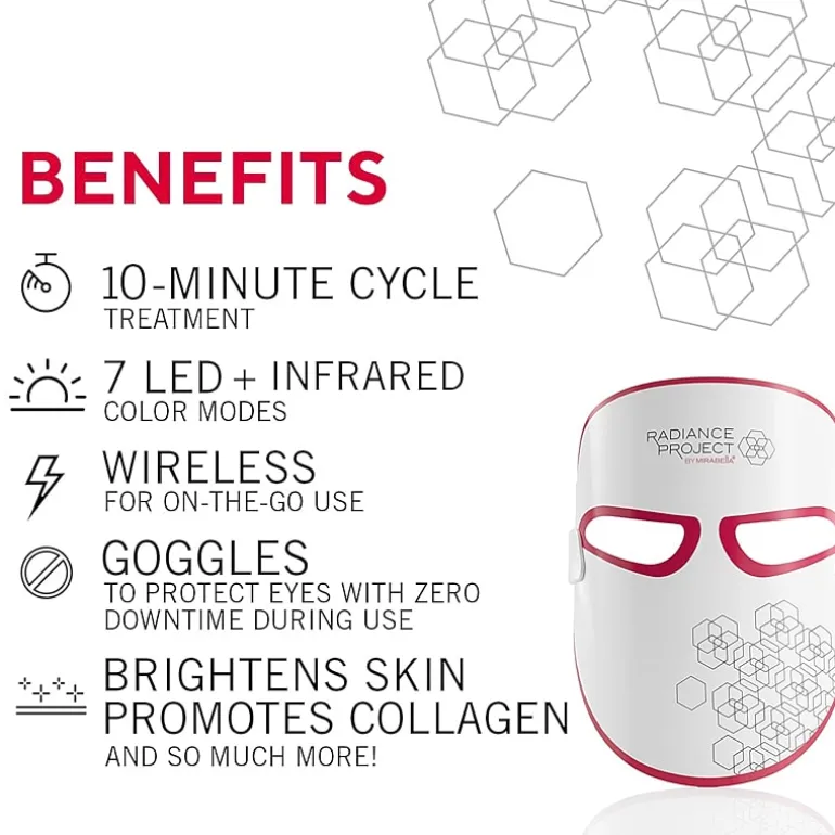 Mirabella Phototherapy 7-Color Led Facial Mask With Infrared
