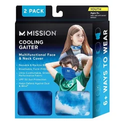 Mission Youth Cooling Neck Gaiter 2-Pack