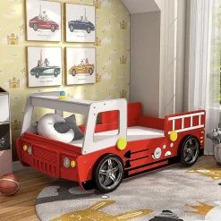 Mitta Wheeled Race Car Platform Bed