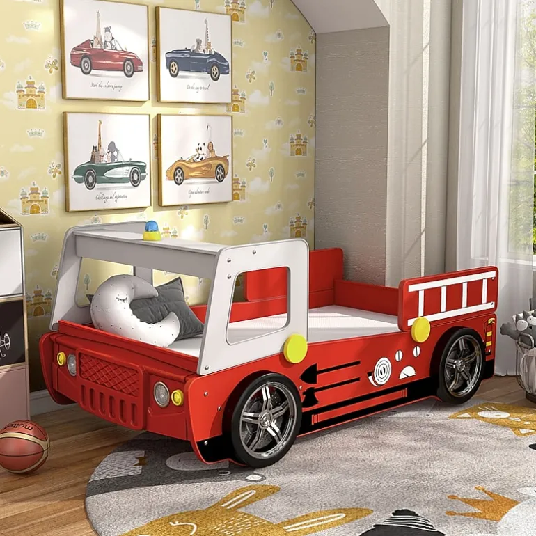 Mitta Wheeled Race Car Platform Bed