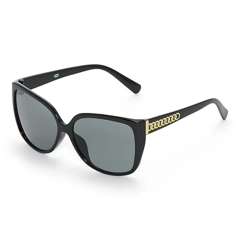 Mixit Black Cateye Womens UV Protection Cat Eye Sunglasses