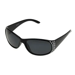 Mixit Black With Gem Detail Womens UV Protection Sunglasses