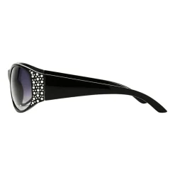 Mixit Black With Gem Detail Womens UV Protection Sunglasses