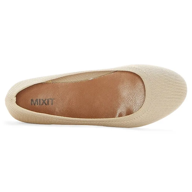 Mixit Callie Womens Round Ballet Flats