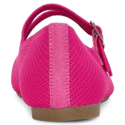 Mixit Double Buckle Mary Jane Womens Square Closed Toe Ballet Flats