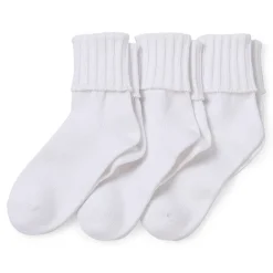 Mixit Essentials Thick Rib Womens 3 Pair Turncuff Socks