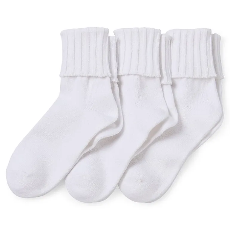 Mixit Essentials Thick Rib Womens 3 Pair Turncuff Socks