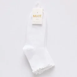 Mixit Lettuce Edge Womens 3 Pair Quarter Ankle Socks