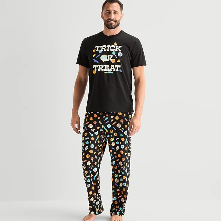 Mixit Unisex Adult Crew Neck Short Sleeve 2-pc. Pajama Set