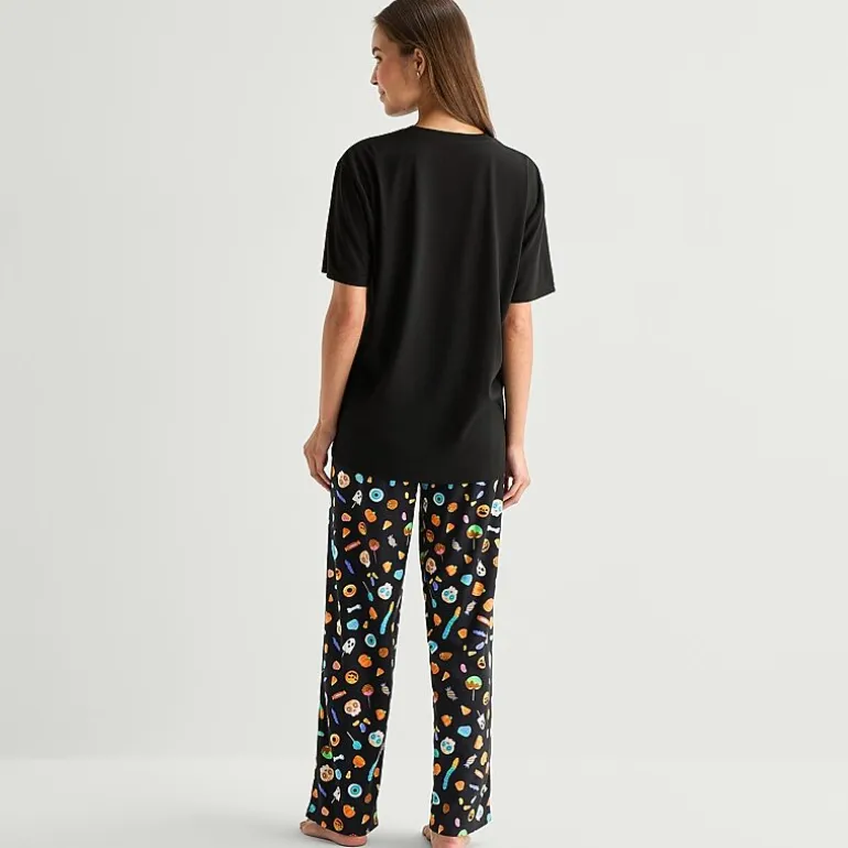 Mixit Unisex Adult Crew Neck Short Sleeve 2-pc. Pajama Set