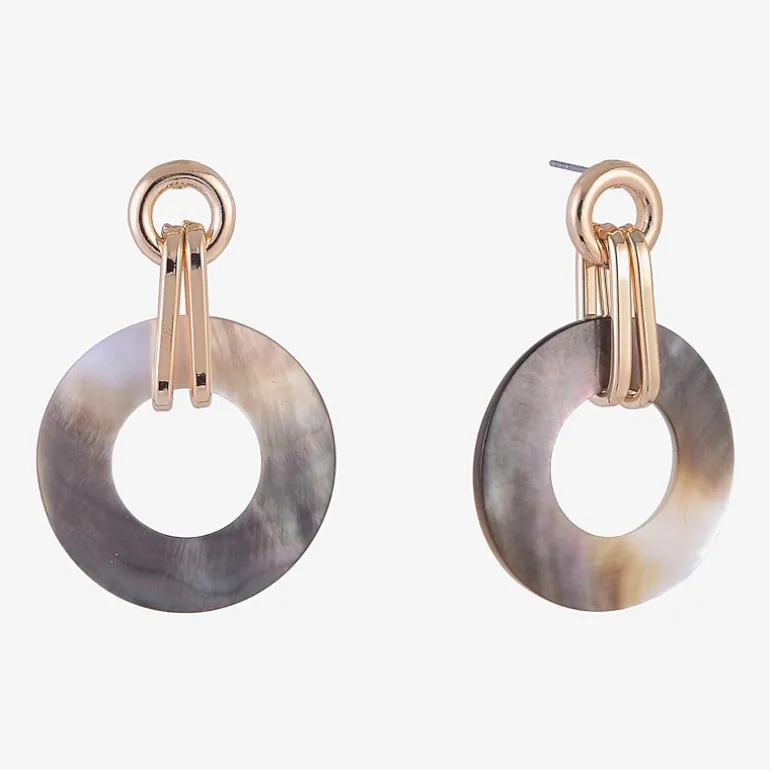 Mixit Womens Circle Drop Earrings