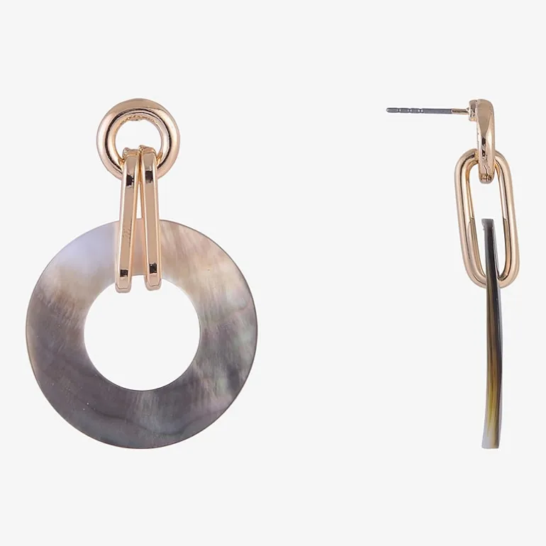 Mixit Womens Circle Drop Earrings