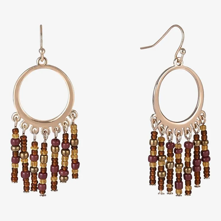 Mixit Womens Oval Drop Earrings