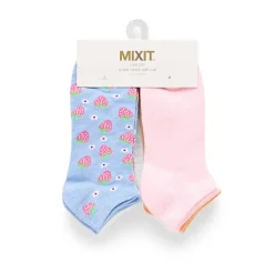 Mixit Womens 6 Pair Low Cut Socks