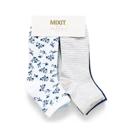 Mixit Womens 6 Pair Quarter Ankle Socks