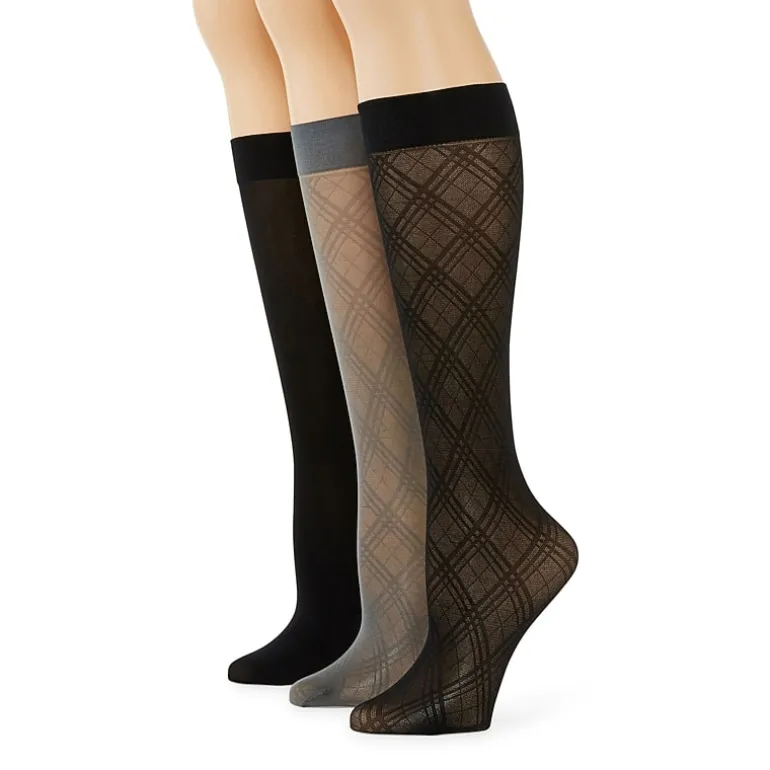 Mixit Womens 3 Pair Trouser Socks