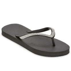 Mixit Womens Rhinestone Flip-Flops