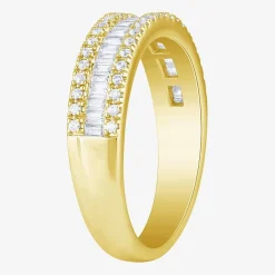 2.5MM 1/2 CT.T.W. Natural White Diamond 10K Gold Anniversary Band