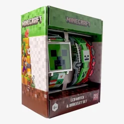 Mojang Minecraft Boys Green Strap Watch Min40129jc