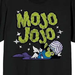 Mojo Jojo Tee Womens Juniors Crew Neck Short Sleeve Loose Fit Powerpuff Girls Graphic T-Shirt