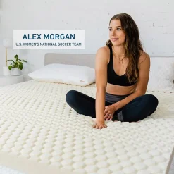 MOLECULE 3-Inch CopperWELL Plush Cooling Gel Infused Memory Foam Mattress Topper