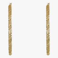 Monet® Gold-Tone Textured Hoop Earrings