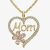 Monet Jewelry Mom Womens Pink Glass Heart 2-pc. Jewelry Set