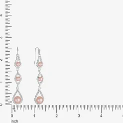 Monet Jewelry Timeless Womens Glass Simulated Pearl Round Hypoallergenic Drop Earrings