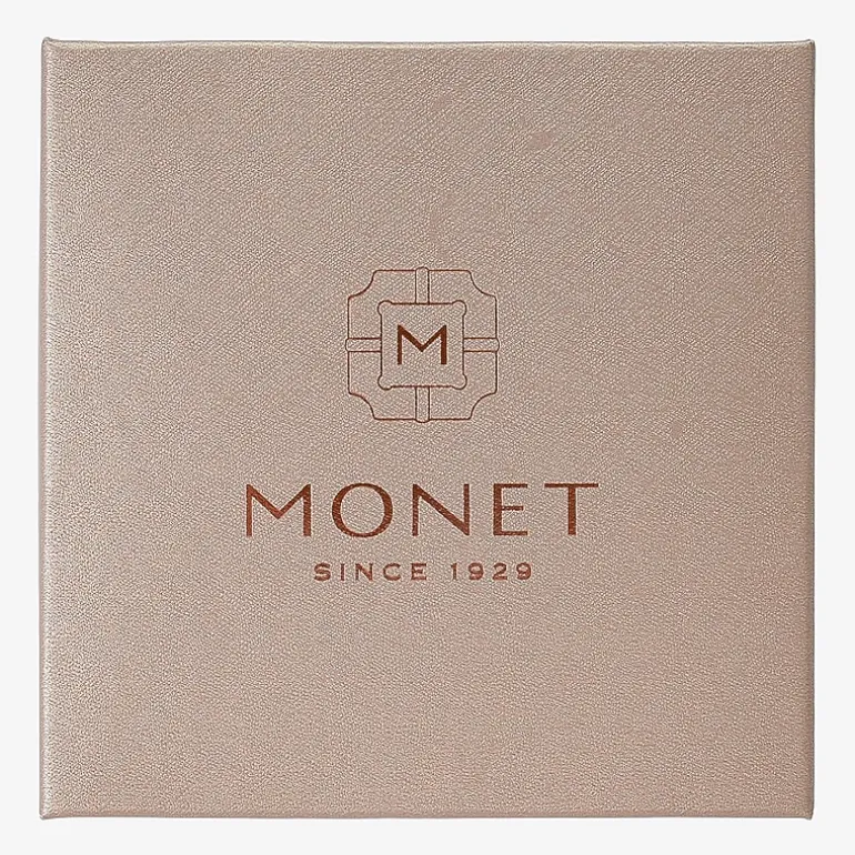 Monet Jewelry Two Tone Collar Frontal Necklaces & Drop Earring Womens Round 2-pc. Jewelry Set