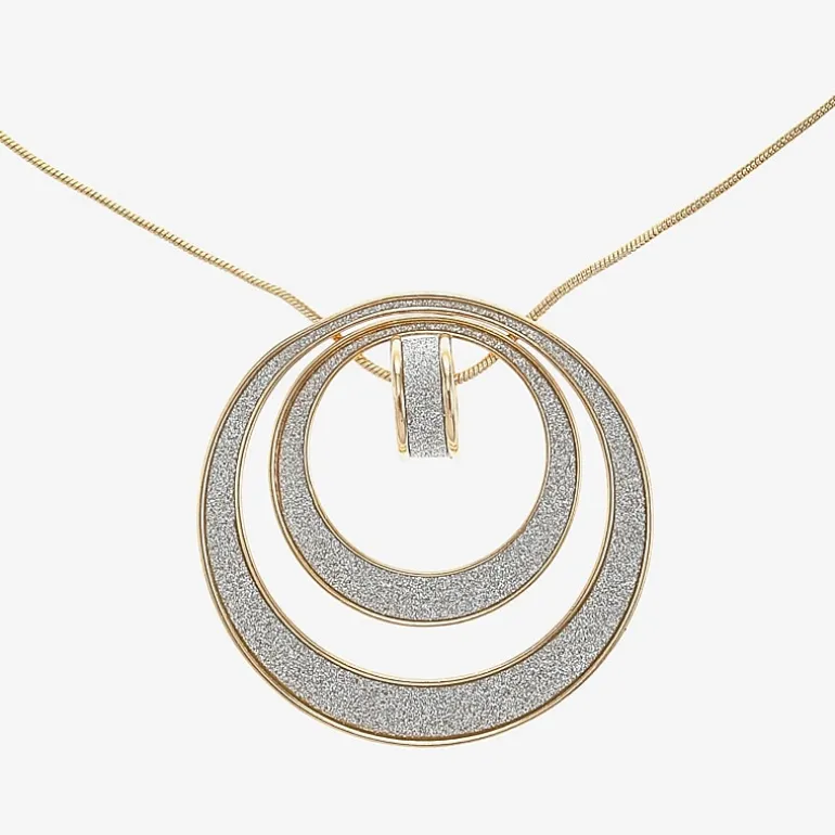 Monet Jewelry Two Tone Pendant Necklace And Huggie Earring Womens 2-pc. Jewelry Set