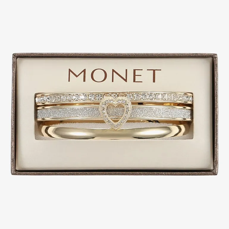 Monet Jewelry Two Tone Womens 3-pc. Bracelet Set