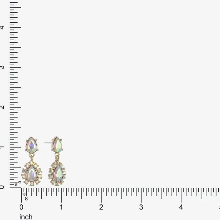 Monet Jewelry Womens Glass Hypoallergenic Drop Earrings