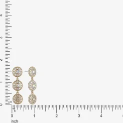 Monet Jewelry Womens Glass Round Hypoallergenic Drop Earrings