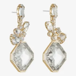 Monet Jewelry Womens Glass Square Hypoallergenic Drop Earrings
