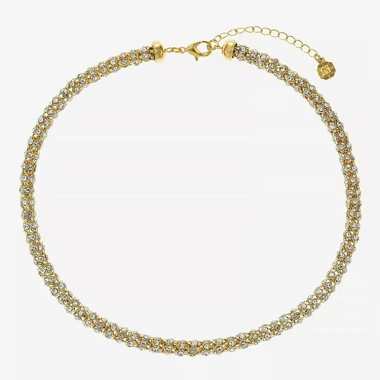 Monet Jewelry Womens Orange 18 Inch Collar Necklace