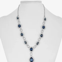 Monet Jewelry Womens Red Glass 17 Inch Y Necklace